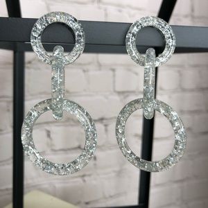 Brand New-Circle Drop Earrings